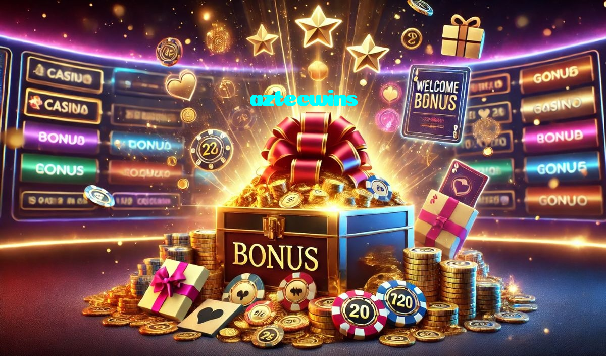 aztecwins casino presented on mobile device in Pakistan with slots and live games